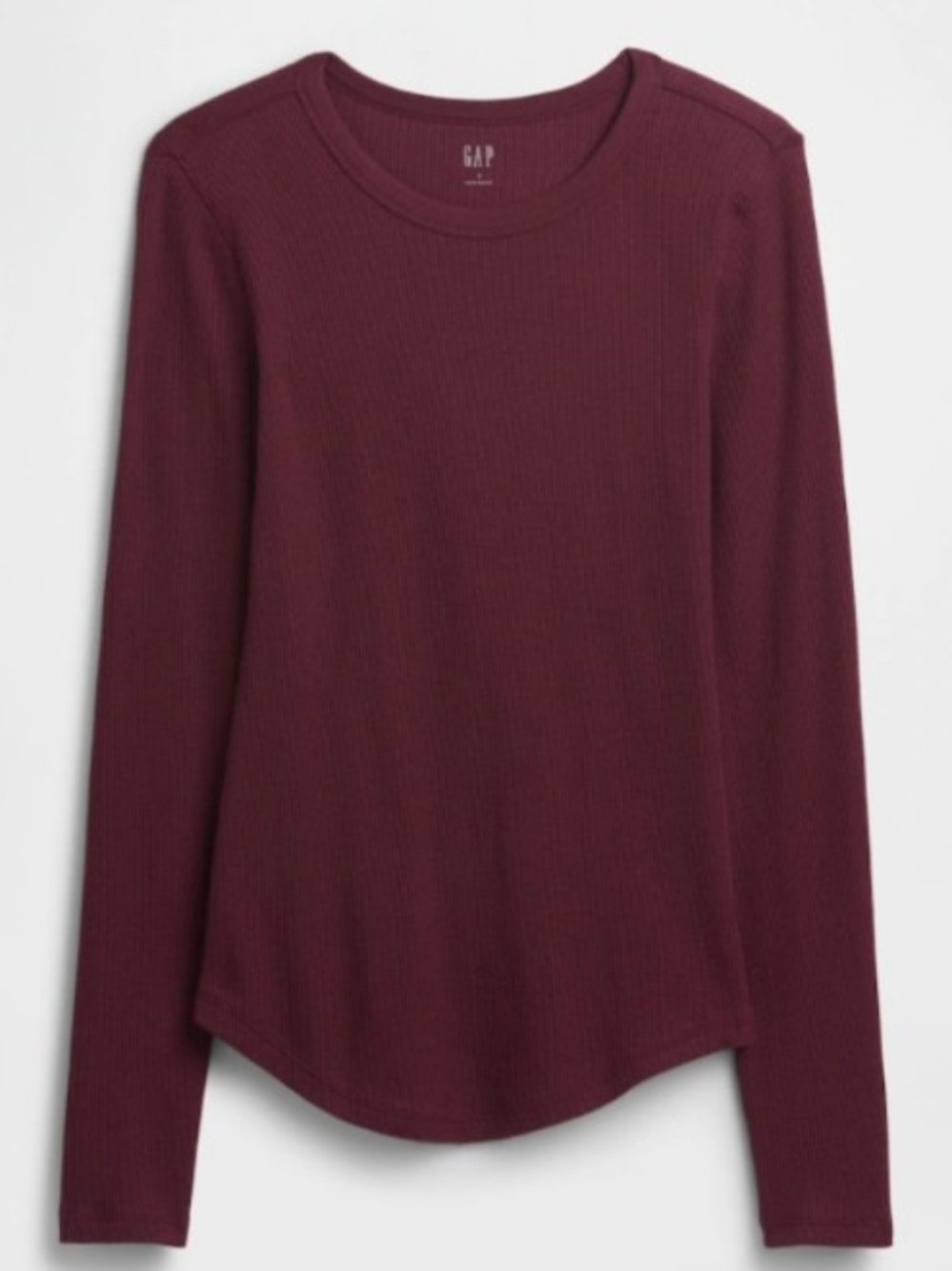 GAP Waffle-Knit Crewneck T-Shirt
